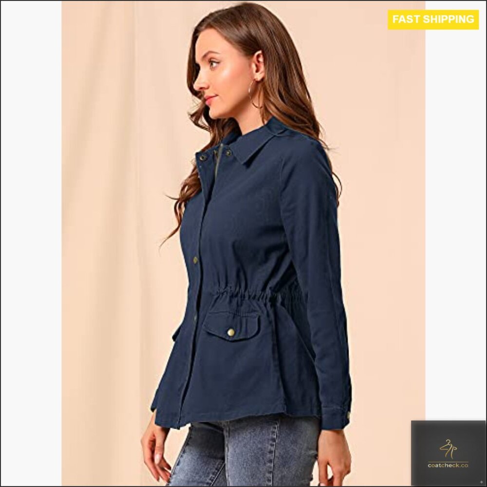 Lightweight Utility Anorak Jacket Drawstring Wais… - image 4